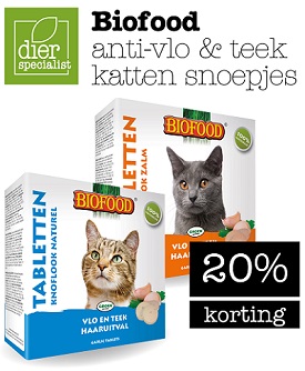 Biofood Anti-vlo & Teek katten snoepjes